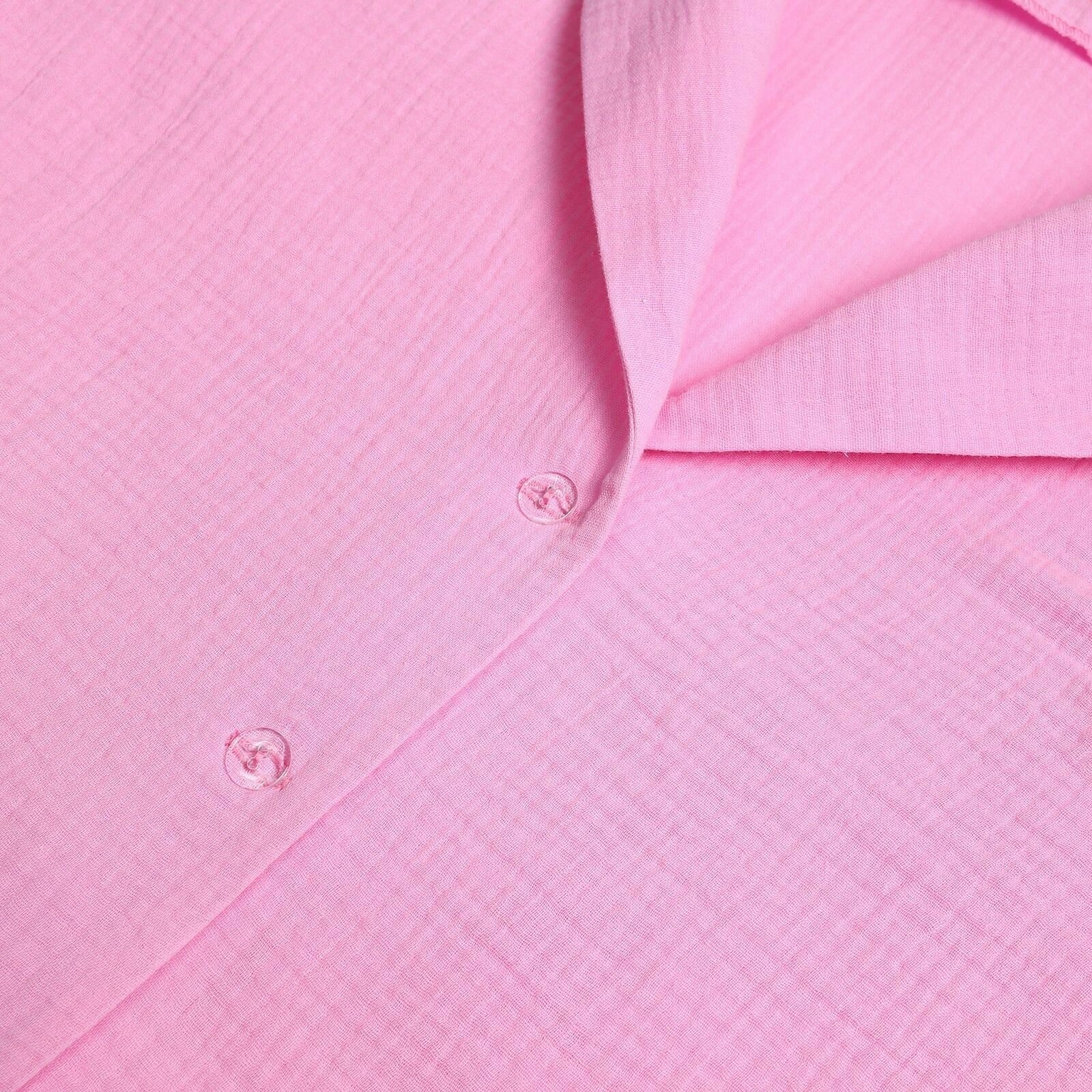 Комплект женский (рубашка, шорты) KAFTAN "Basic" р. 40-42 розовый - фотография № 2