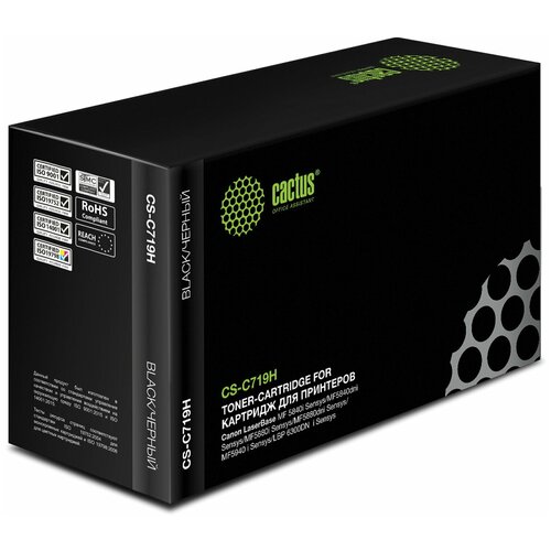 Картридж лазерный CACTUS (CS-C719H) для CANON LBP-6300dn/6650/MF5840/5880, ресурс 6400 стр.