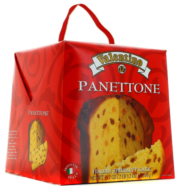 Кекс (Кулич) Panettone VALENTINO с изюмом и цукатами 1000г, Италия