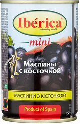 Iberica Маслины мини с косточкой в рассоле, 300 г