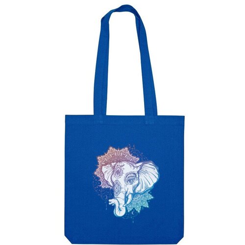 Сумка шоппер Us Basic, синий сумка мандала слон бежевый