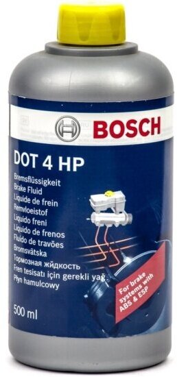 Тормозная жидкость Bosch DOT4 HP 0.5 л