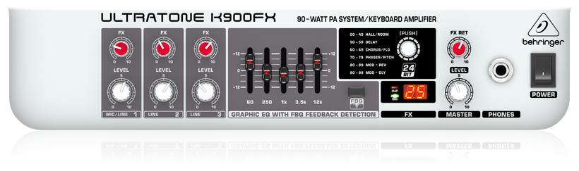 BEHRINGER клавишный комбоусилитель ULTRATONE K900FX - фото №3