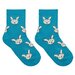 Носки для девочек котофей 07842414-40 размер 16 цвет голубой