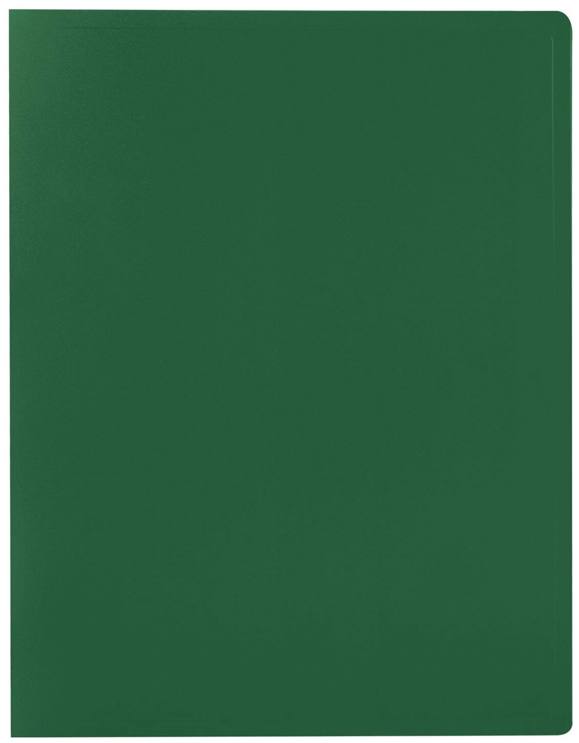 STAFF Папка на 20 вкладышей, А4, пластик, зеленый - фото №1