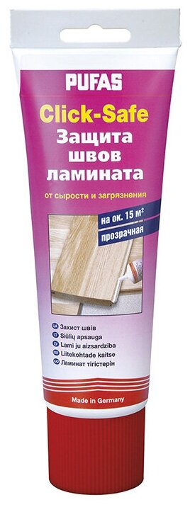 Пуфас N77-R Защита швов ламината (0,25л) Click-Safe Fugenschutz (мороз)