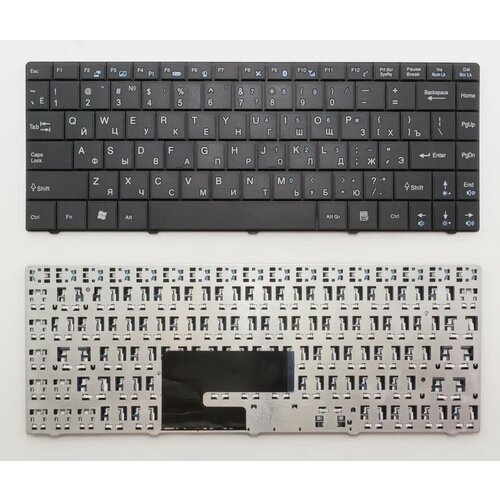 Клавиатура для MSI MegaBook CR420 черная (черный шлейф) клавиатура для ноутбука msi cr420 черная рамка черная