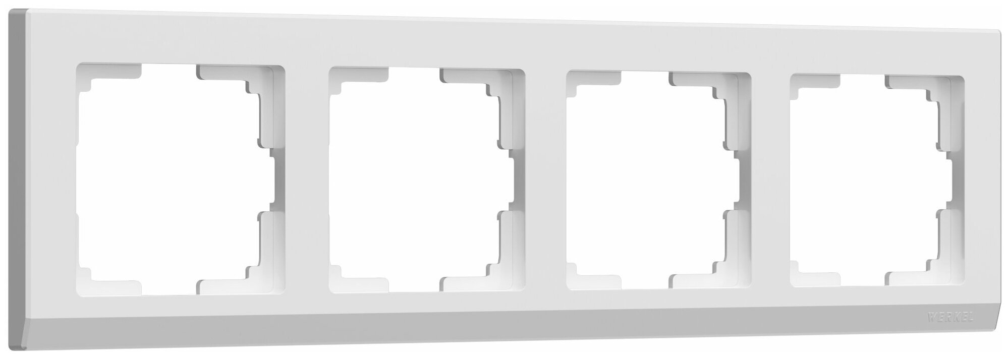 Рамка из пластика на 4 поста Stark Werkel W0041801 белый - фотография № 1