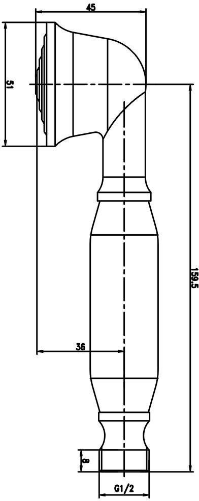 SH-150 Душевая лейка KAISER