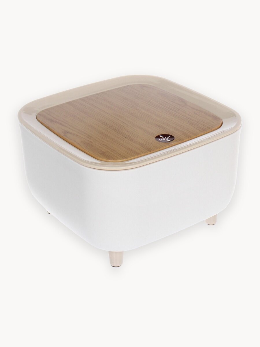 Мусорное ведро Conflate с крышкой на ножках, мусорка квадратная 2 л