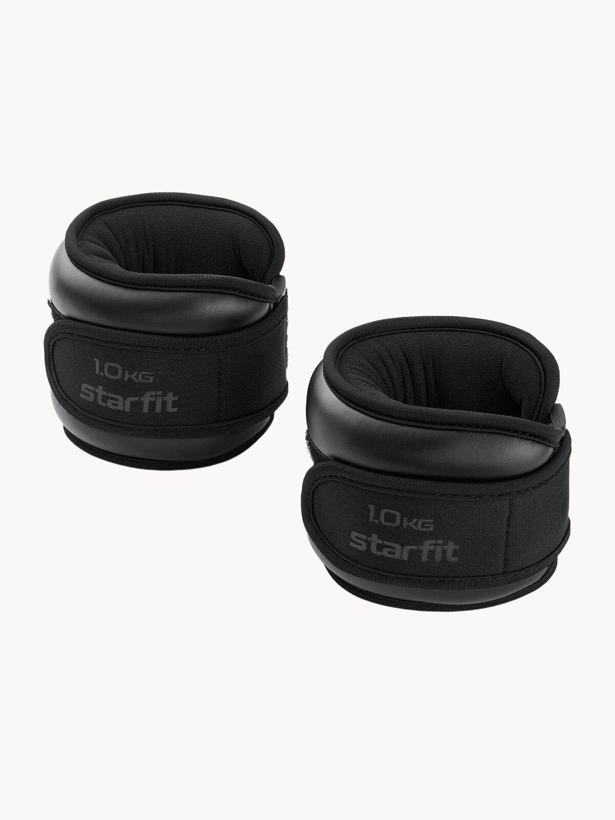 Утяжелители для рук и ног STARFIT WT-701 вес 1 кг, цвет черный