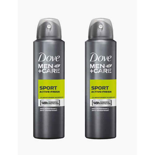 Антиперспирант Dove Men Sport, 250 мл х 2 шт дезодорант спрей l oral men expert для мужчин fresh extreme без спирта 48h 250 мл из финляндии