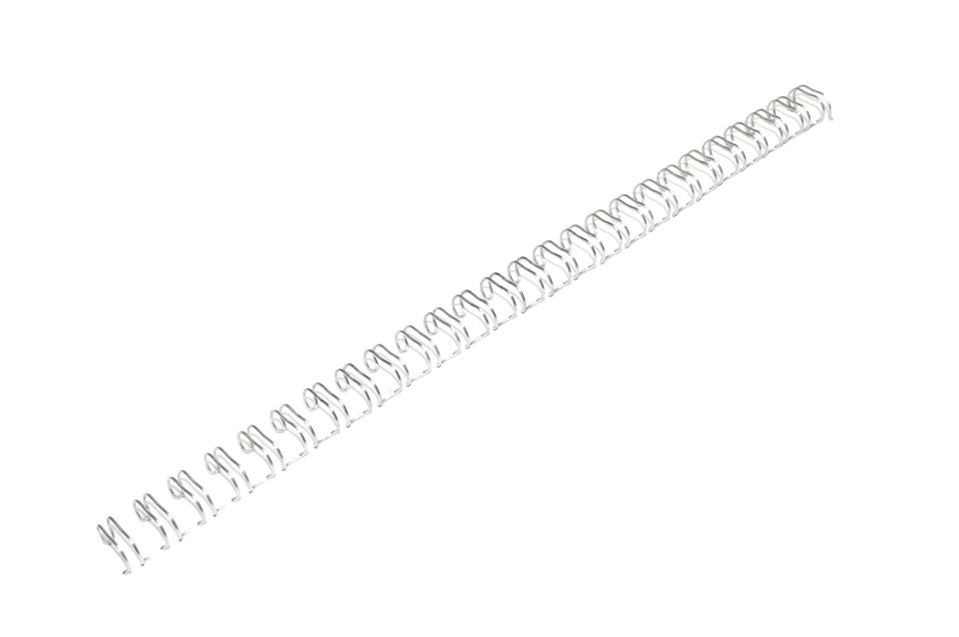 Спираль для переплета, пружин набор металлических для брошюровки, 6,4 мм (1/4"), серебро, 100шт, шаг 3 к 1, ПСВ