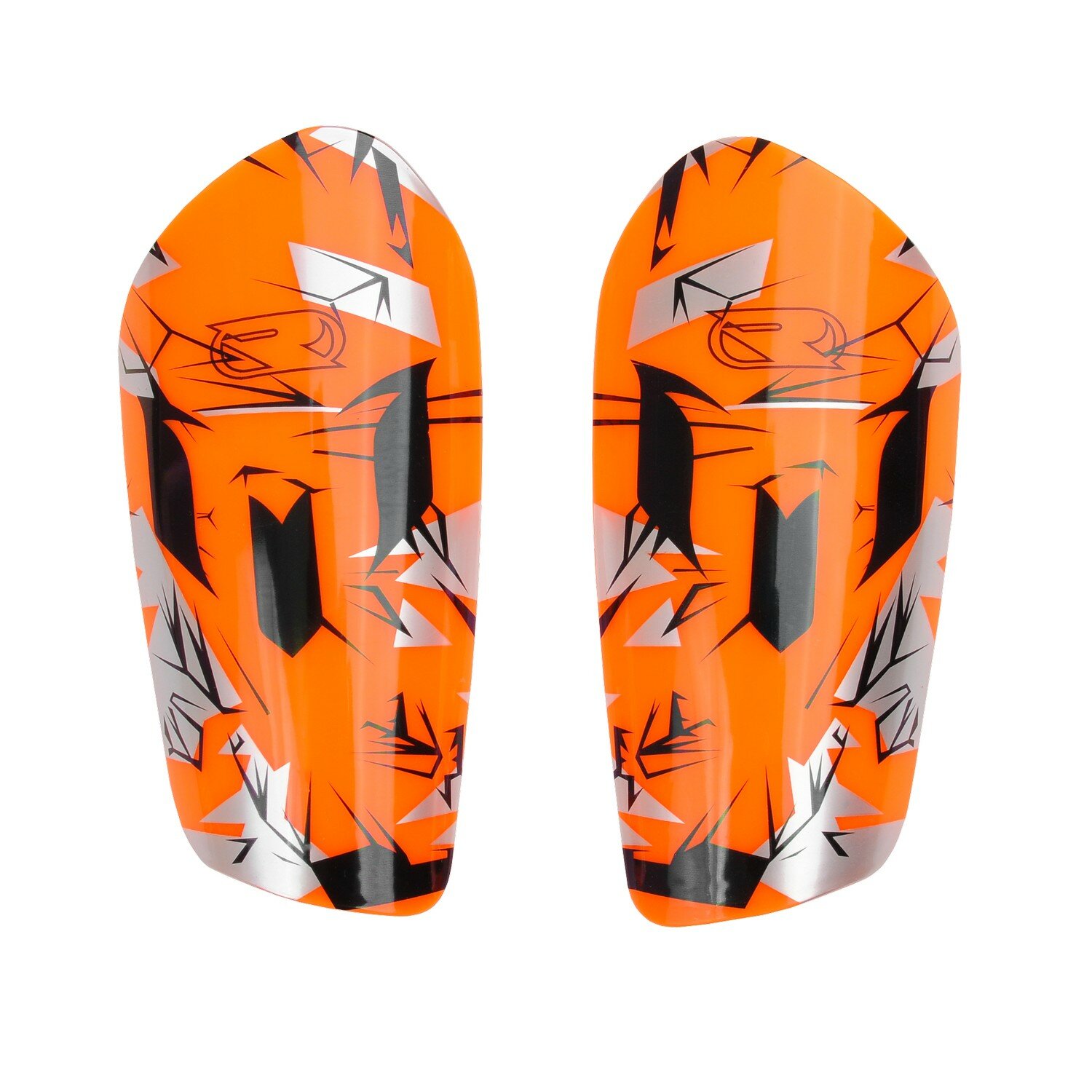 Футбольные щитки Rgx-8600 Orange, пластик, размер S, оранжевый