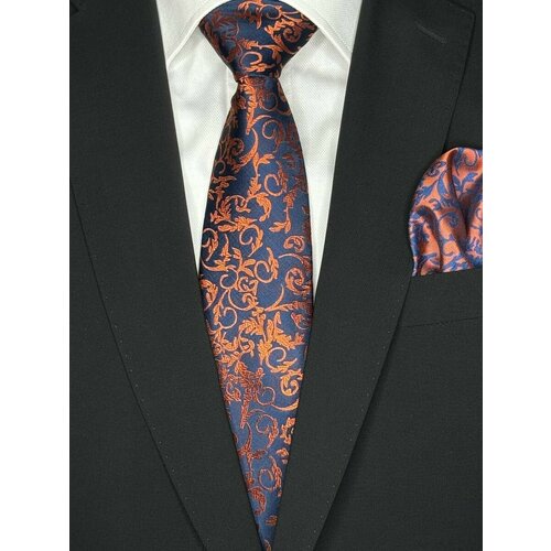 Галстук коричневый оранжевый синий фиолетовый 1750₽
