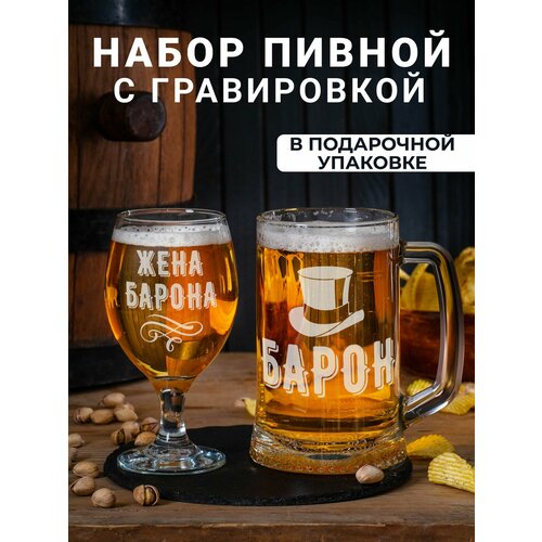 Набор бокалов подарочный для пива Свекровь Свёкор не бухает а культурно отдыхает 3700₽