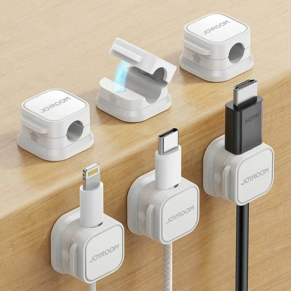 Магнитный держатель для кабеля JOYROOM белый