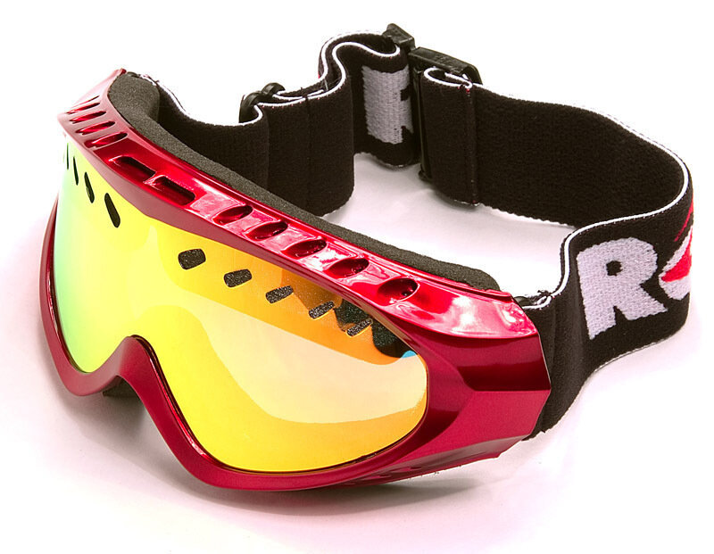 Очки-Маска горнолыжная сноубордическая Rolly SPIRIT RED 8502 для экстремальных видов спорта + сменная двойная линза жёлтого цвета