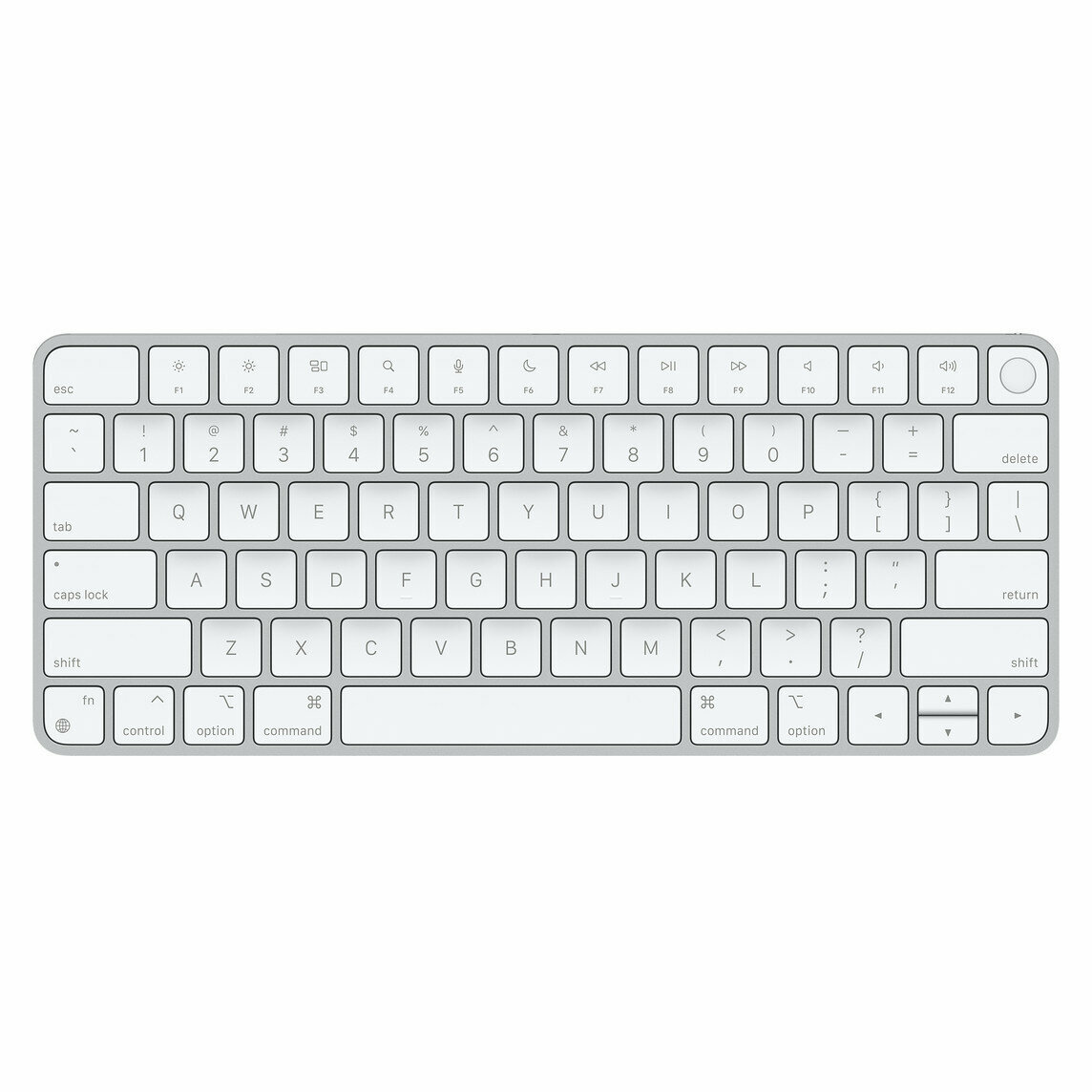 Беспроводная клавиатура Apple Magic Keyboard 2021 с Touch ID MK293 серебристый/белый, Englich