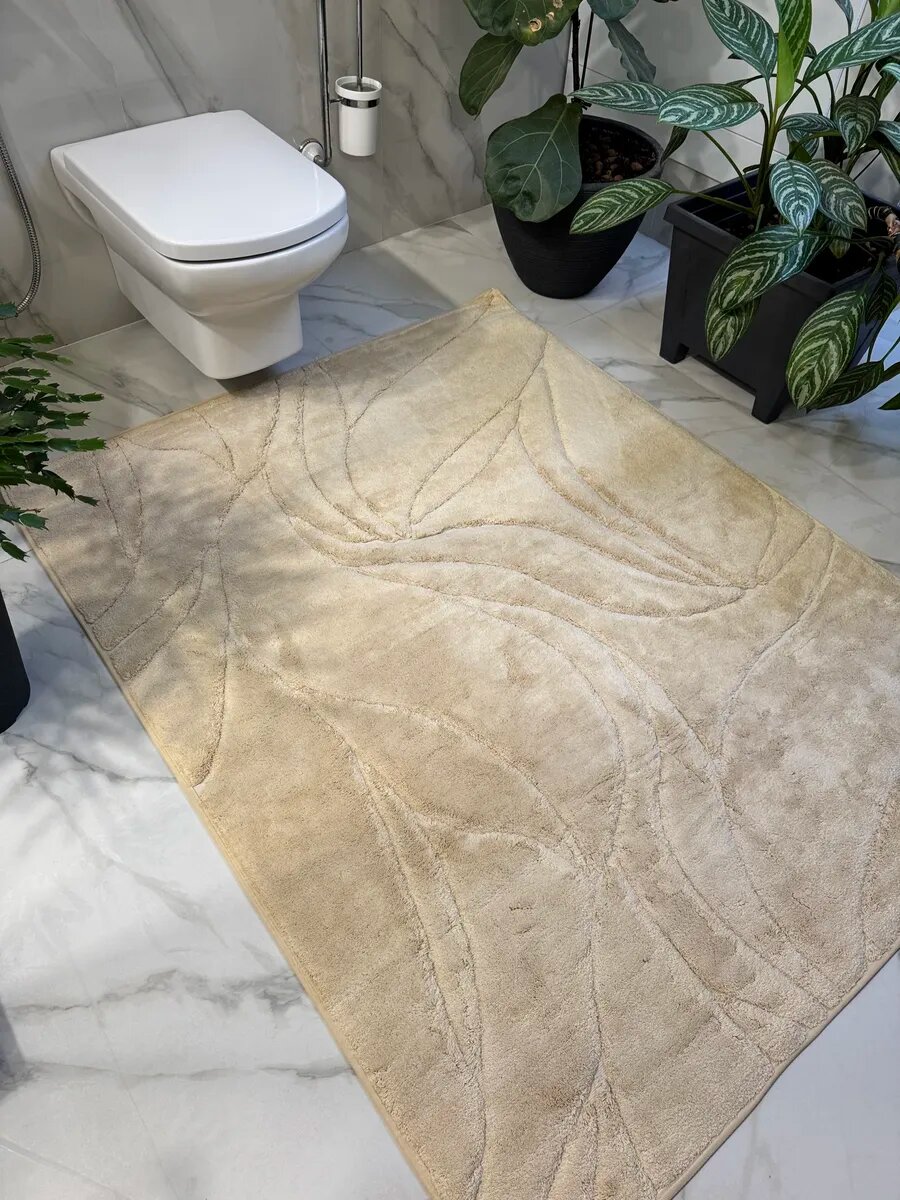 Коврик Natali's Carpets на пол для ванной и туалета 120х150 см Турция