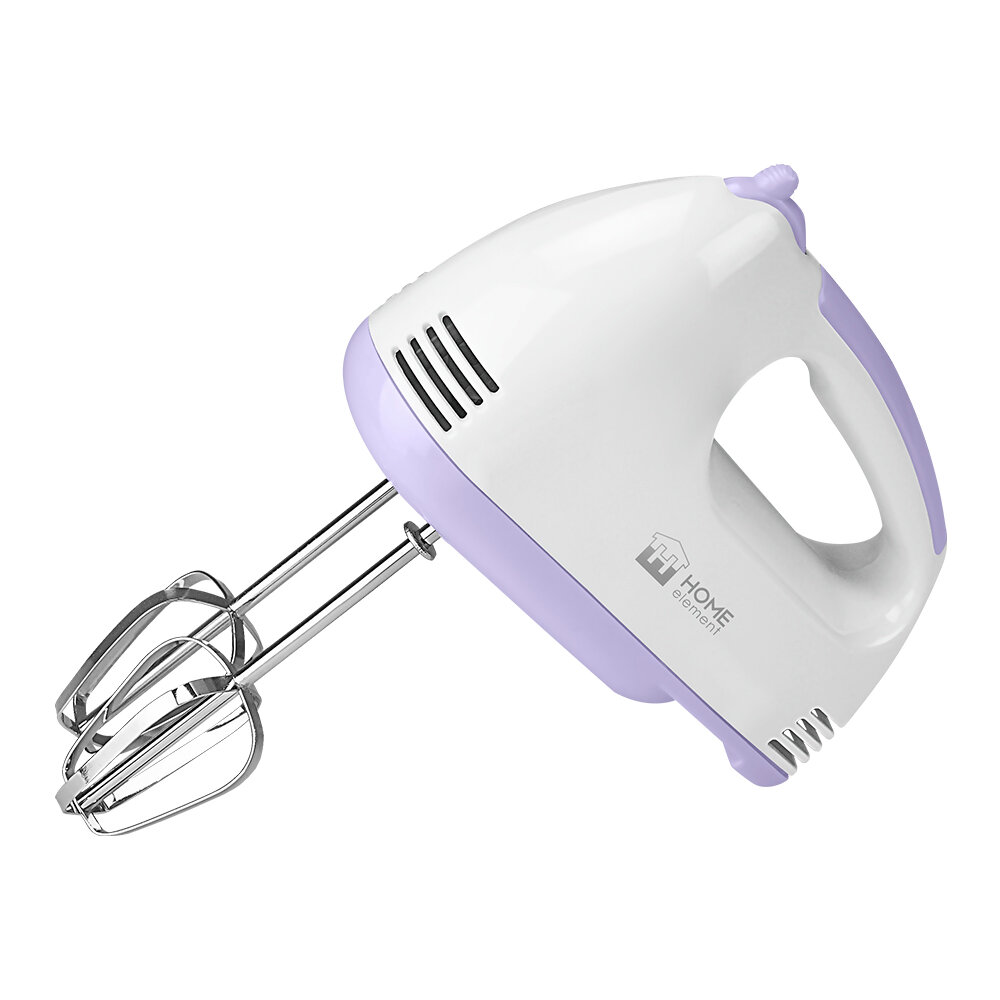 Миксер HOME ELEMENT HE-KP801, ручной, без чаши, цвет лиловый аметист