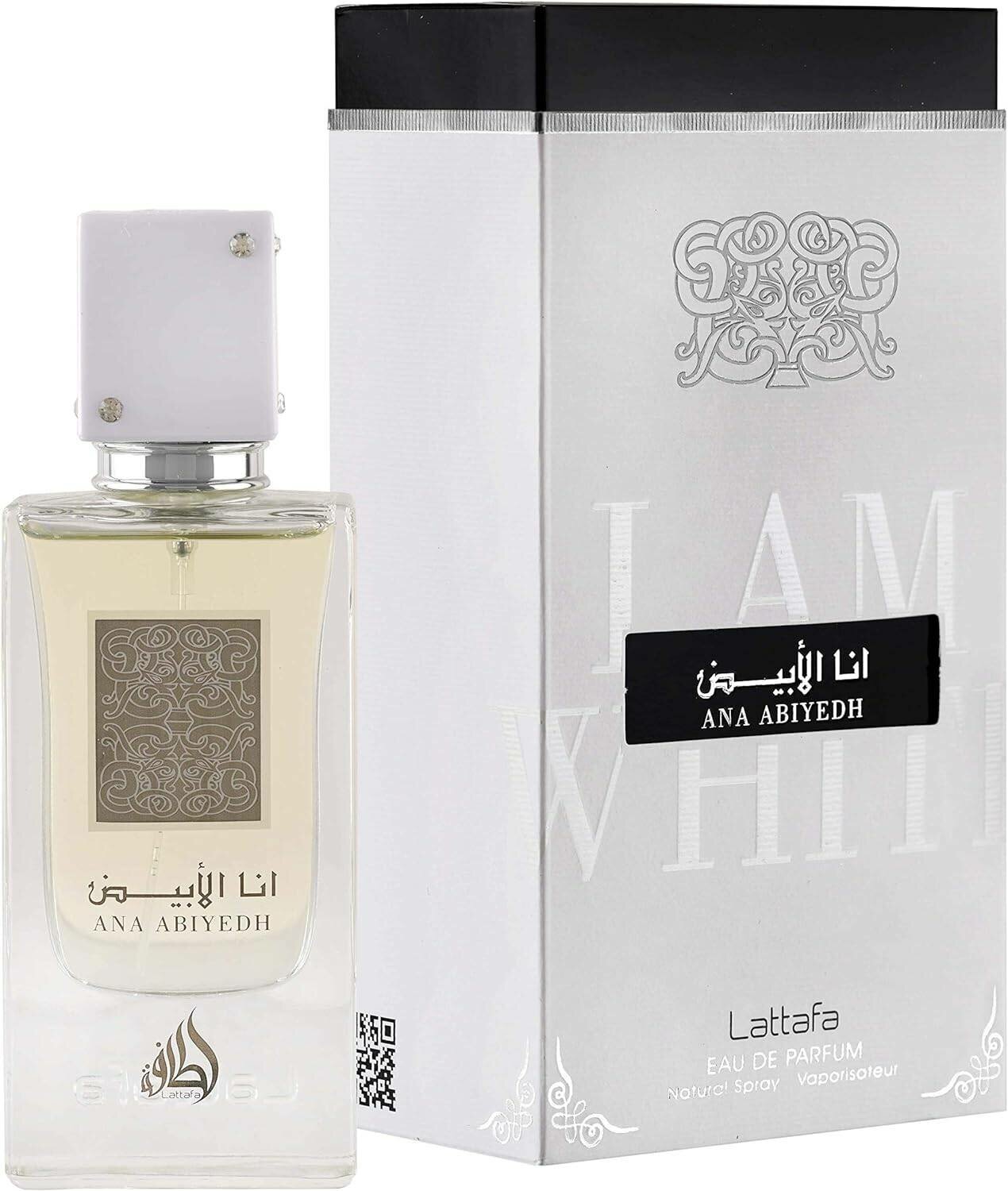 Парфюмерная вода Lattafa Perfumes " I Am White " (Ana Abiyedh) — унисекс, для женщин и мужчин, 60 мл