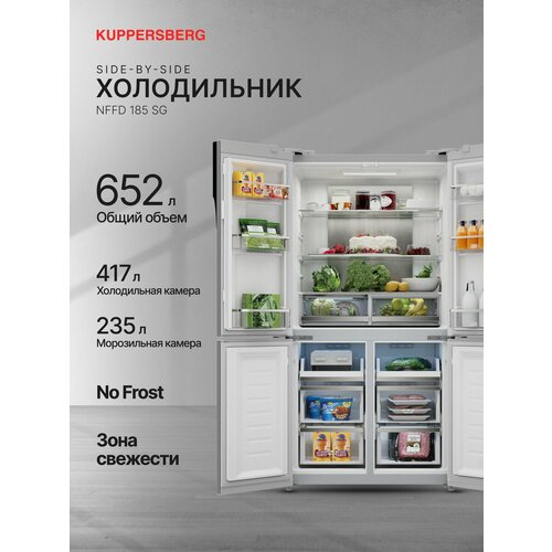 Холодильник отдельностоящий Kuppersberg NFFD 185 SG