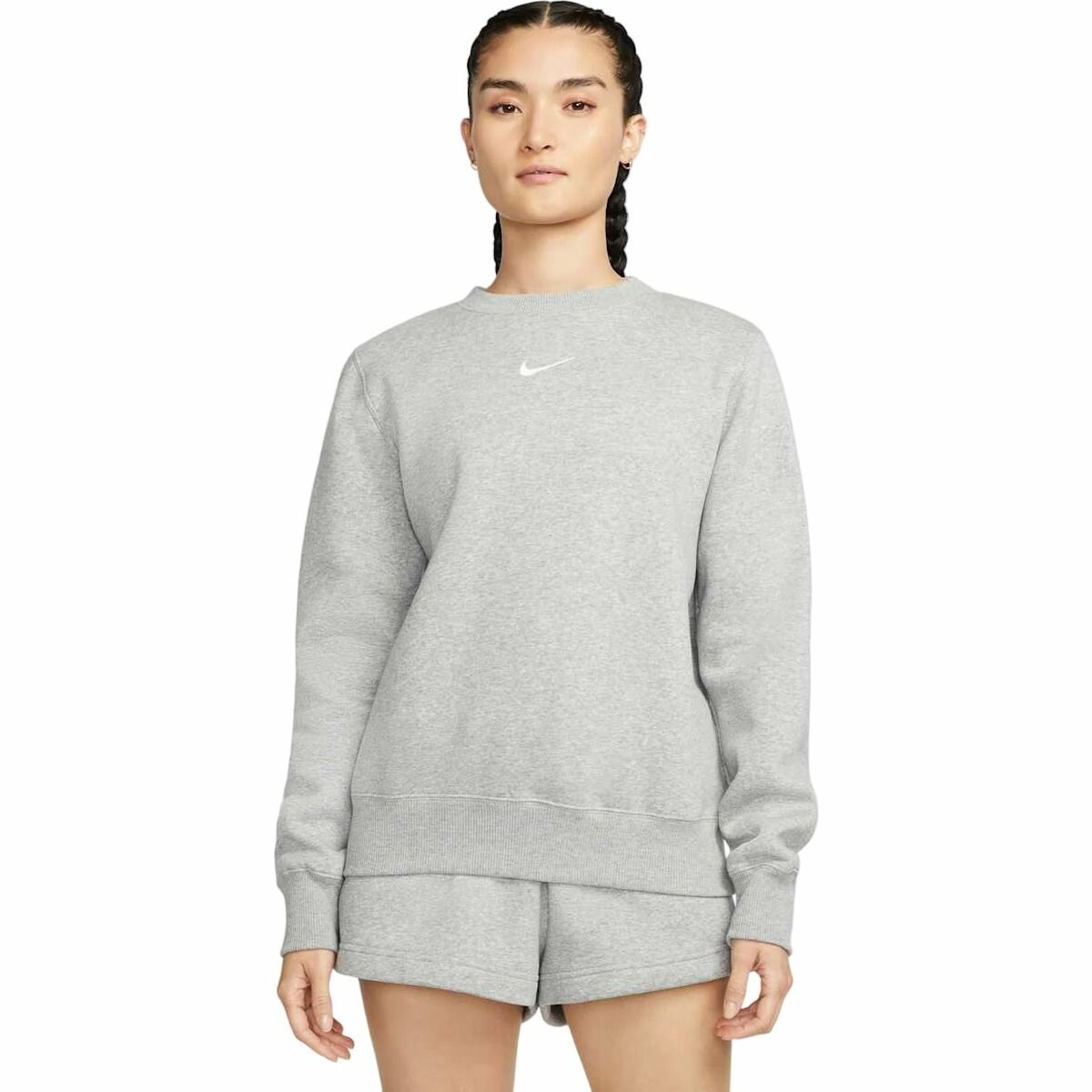 Свитшот спортивный NIKE Phoenix Fleece Crew-Neck Sweatshirt, размер XL INT, , серый