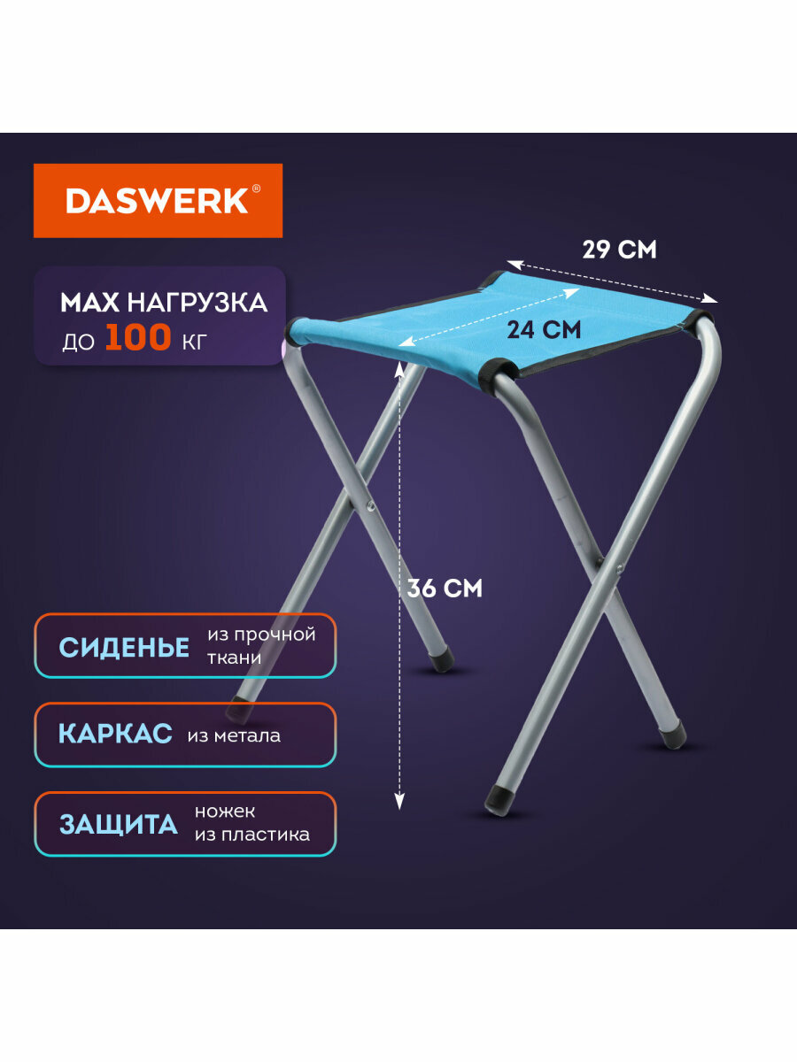 Комплекты Мебели Xiaomi Комплект складной мебели (стол и 4 стула), туристический, садовый, Стандарт, Daswerk (Дасверк), 680045