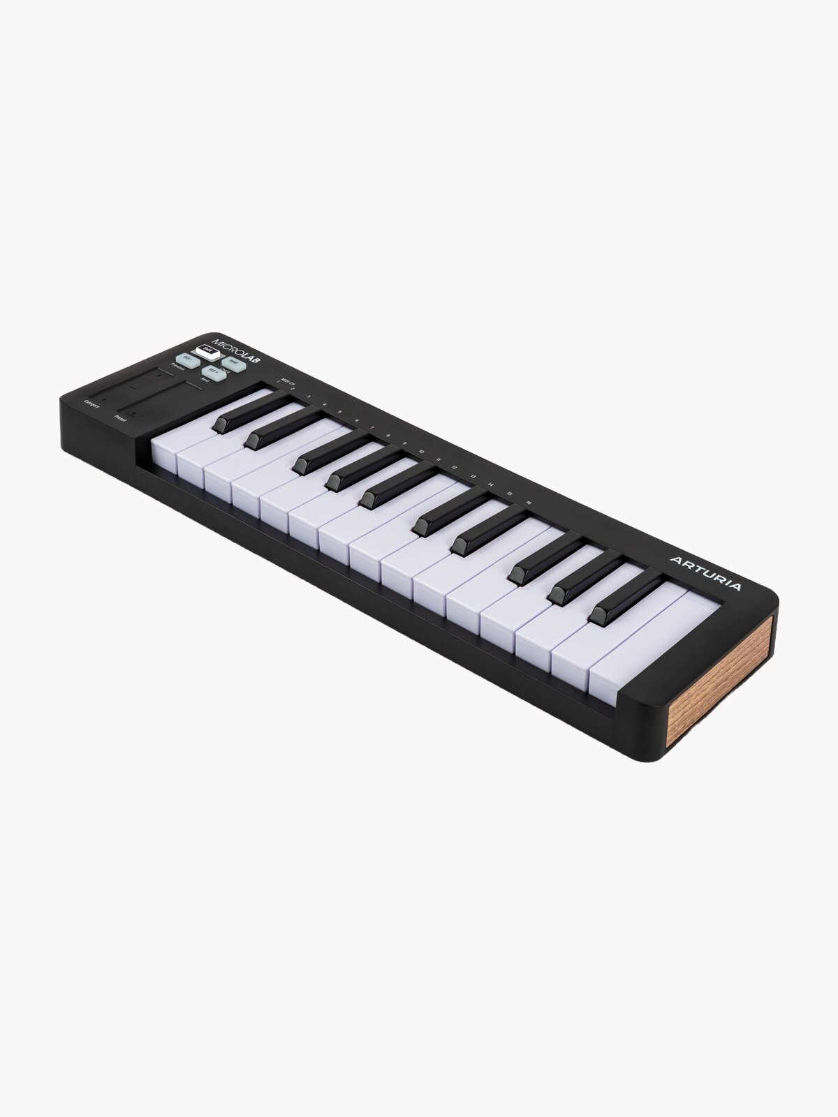 MIDI клавиатура Arturia MicroLab 3 Black, 25 клавиш, чувствительных к скорости нажатия