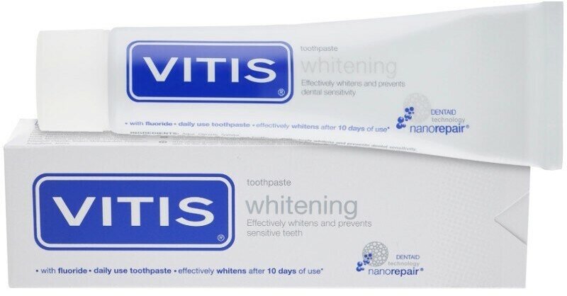 Зубная паста отбеливающая VITIS WHITENING DENTAID, 100 мл - фото №11