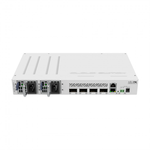 rb5009ug s in mikrotik Коммутатор Mikrotik CRS504-4XQ-IN, 1x10Base-T/100Base-TX, 4xQSFP28, Switching capacity 800 Gbps (CRS504-4XQ-IN)