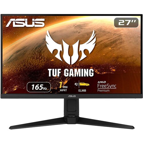 Монитор Asus 27 TUF Gaming VG279QL1A черный IPS LED 1ms 16:9 HDMI M/M матовая HAS Piv 400cd 178гр/178гр 1920x1080 165Hz G-Sync DP FHD 6.2кг монитор viewsonic 27 vx2718 pc mhd черный va led 1ms 16 9 hdmi m m матовая 250cd 178гр 178гр 1920x1080 165hz dp fhd 3 9кг