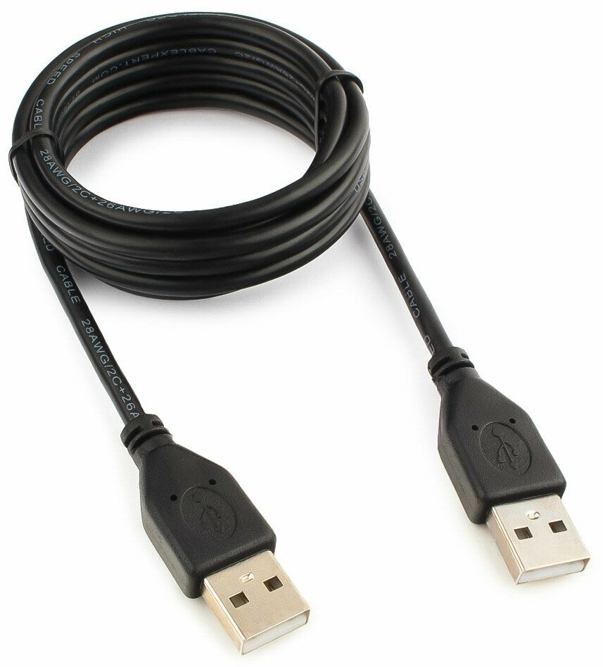 Кабель USB 2.0 Pro Cablexpert CCP-USB2-AMAM-6, AM/AM, 1,8 м, экран, черный