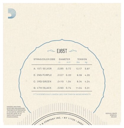 Струны для укулеле D'Addario - фото №4