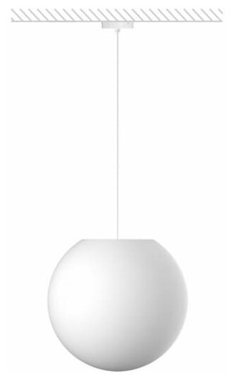 Подвесной светильник шар 35 см белый из пластика m3light IP40 3000K