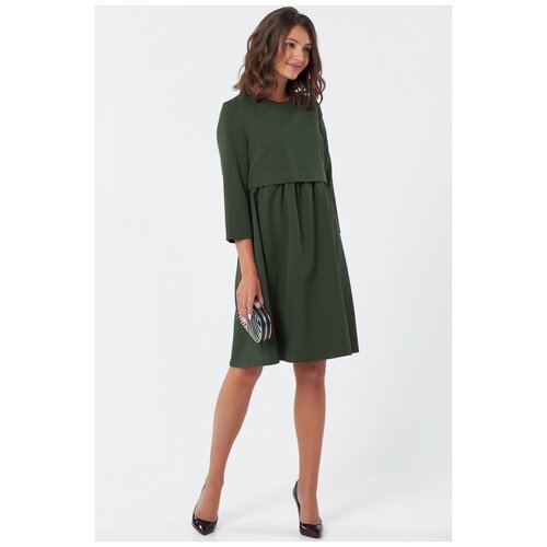 фото Платье fly. размер 44, пыльно-зеленый