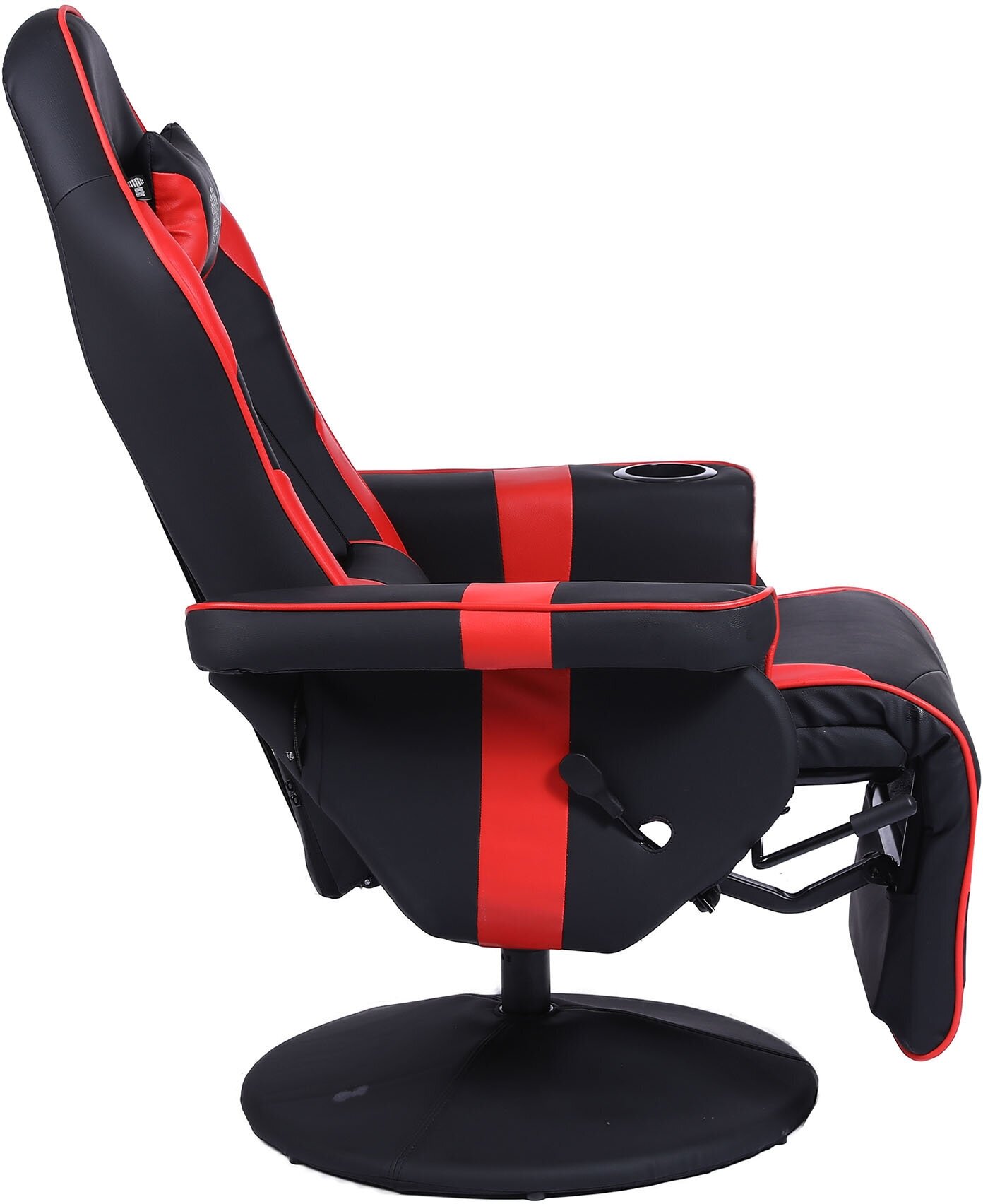 Кресло игровое Cactus CS-CHR-GS200BLR черный/красный подст.для ног - фотография № 3
