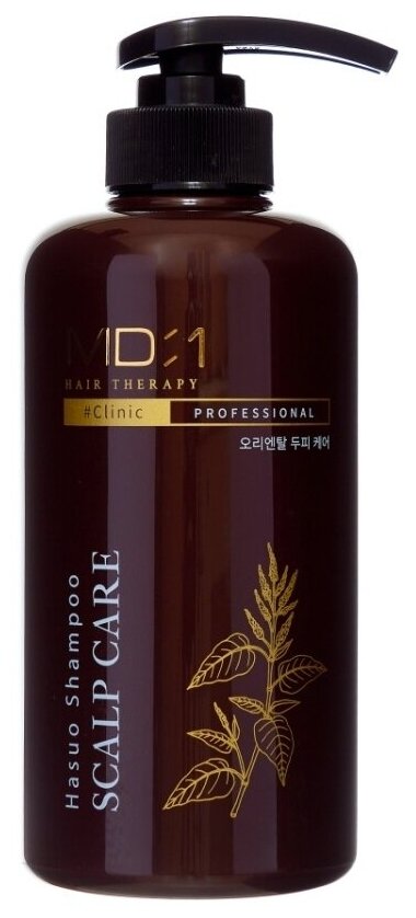 MD-1 Hair Therapy Hasuo Scalp Care Shampoo Укрепляющий шампунь для волос с травяным комплексом