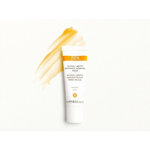 REN CLEAN SKINCARE гликолевая маска для лица Glycol Lactic Radiance Renewal Mask , миниатюра 15мл