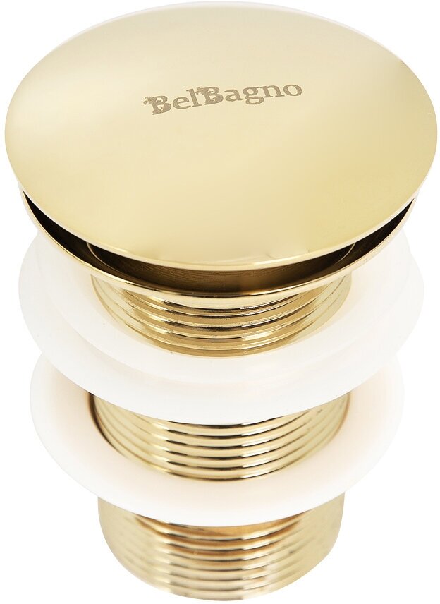 Донный клапан BelBagno BB-SC-ORO Донный клапан с системой "Клик-клак" без перелива, золото