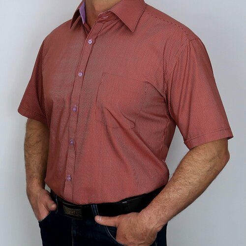 фото Рубашка bossado, размер 50, бордовый