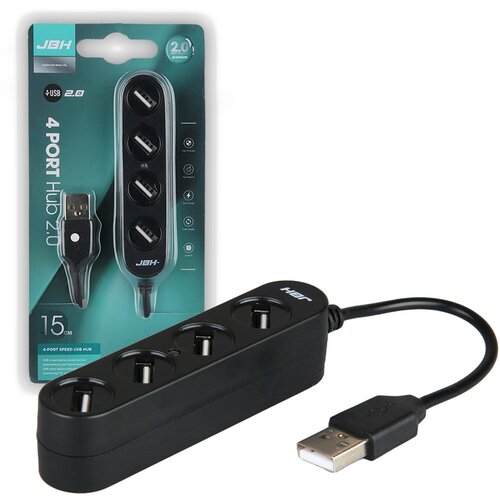 USB HUB USB-концентратор USB 20 на 4 порта USB разветвитель USB- ХАБ для периферийных устройств JBH H-04 52000₽