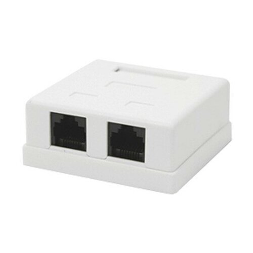 Розетка для интернета / телефона Gembird NA214 розетка gembird rj 45 cat 5e внешняя ncac smb1