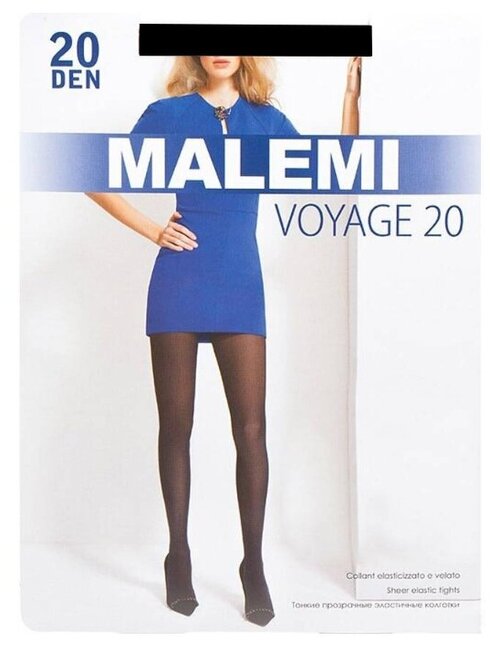 Колготки  Malemi Voyage, 20 den, размер 4, черный