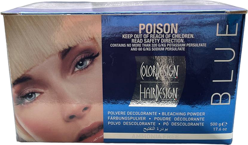 Colordesign Blue bleach powder - Колор Дизайн Пудра для осветления (голубая), 500 гр -