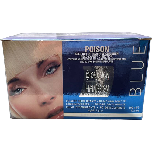 Colordesign Blue bleach powder - Колор Дизайн Пудра для осветления (голубая), 500 гр -