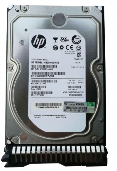 628061-B21 HP Жесткий диск HP 3TB 72K 35 SATA SC HDD [628061-B21]