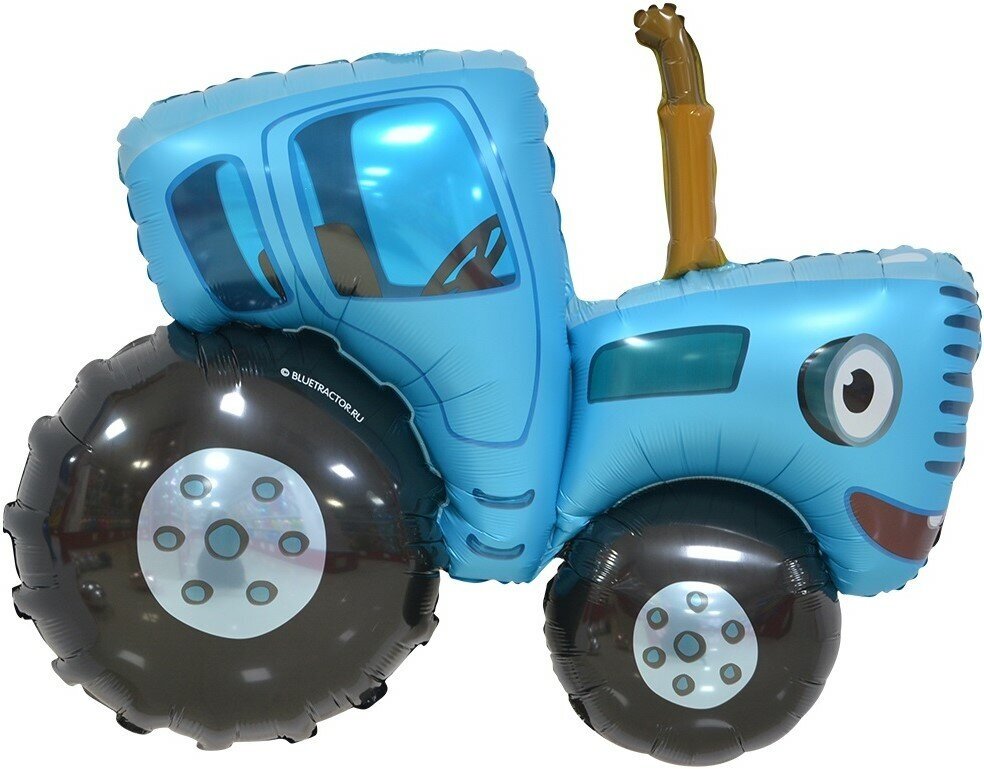 Шар (42'/107 см) Фигура, Синий трактор, 1 шт.
