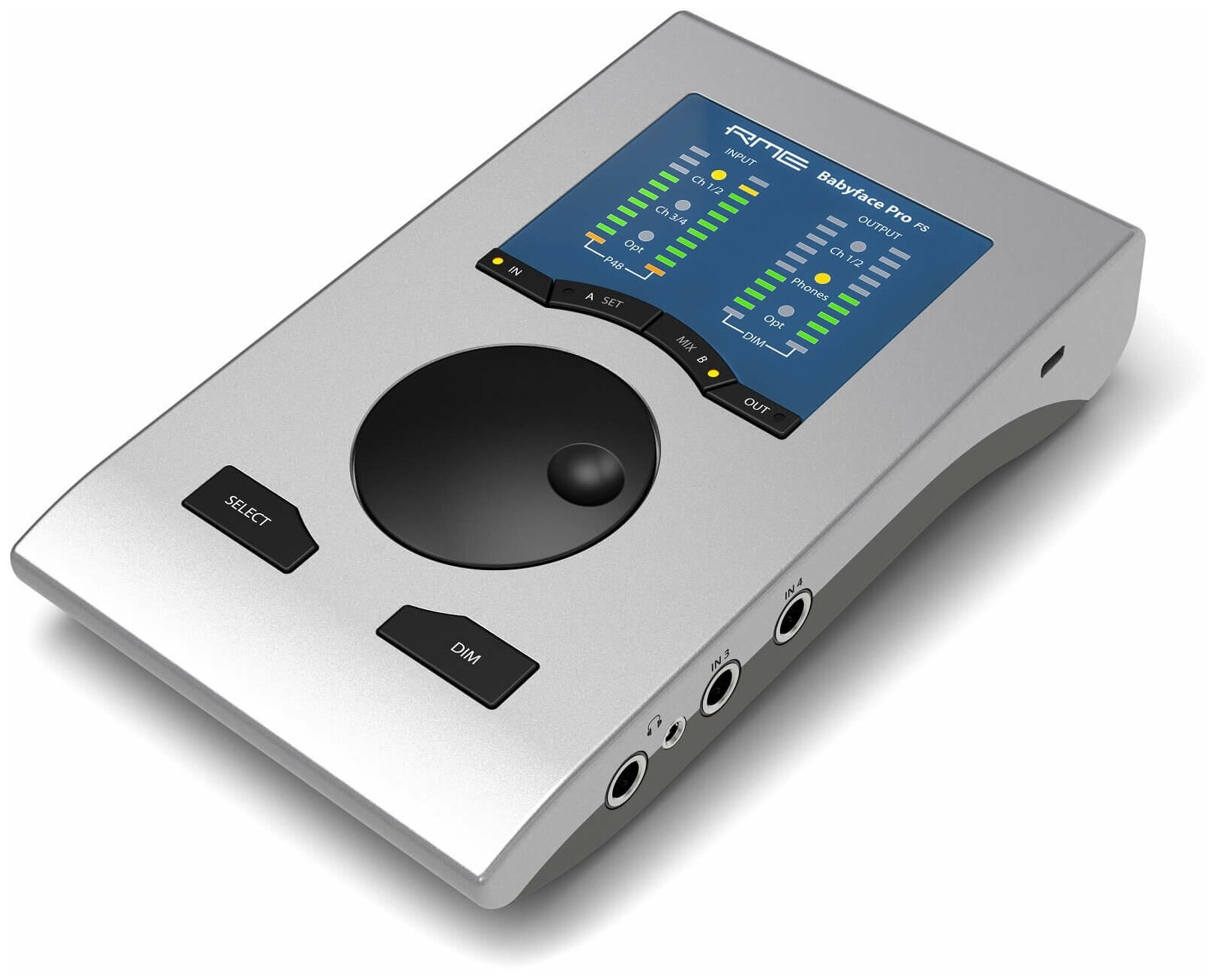 RME Babyface Pro FS интерфейс USB мобильный 24-канальный (8x8 ADAT или 2x2 SPDIF, 4x4 аналог). 2 микр. предусилителя, выход на наушники. Вх/вых MIDI,